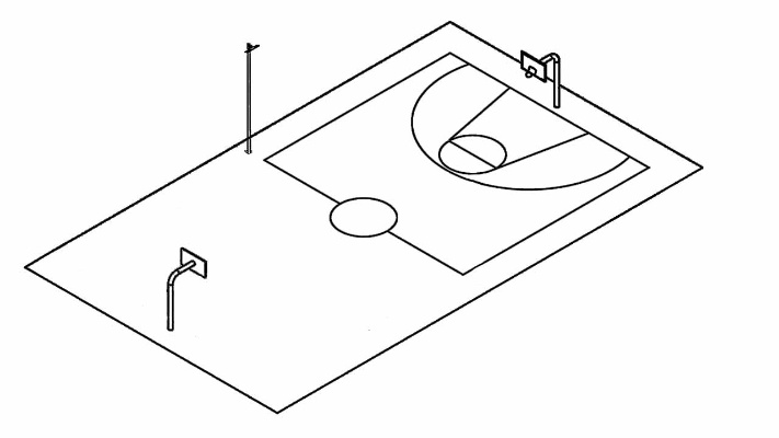 篮球场尺寸平面图怎么画